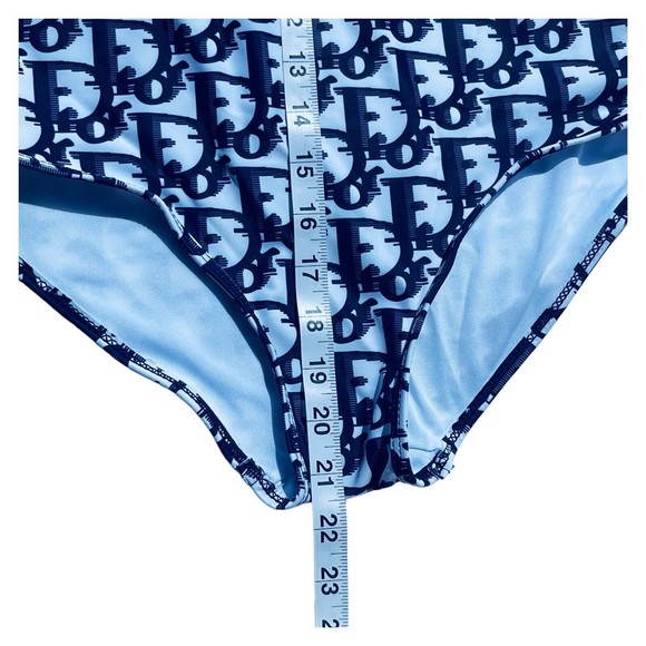 Christian Dior Navy White One Piece Swimsuit XLarge Logo New With Tags Classic - Picture 10 of 15